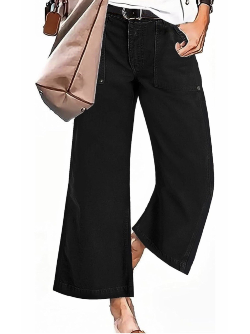 Flamingals Straight Wide Leg Jeans for Women 3XL